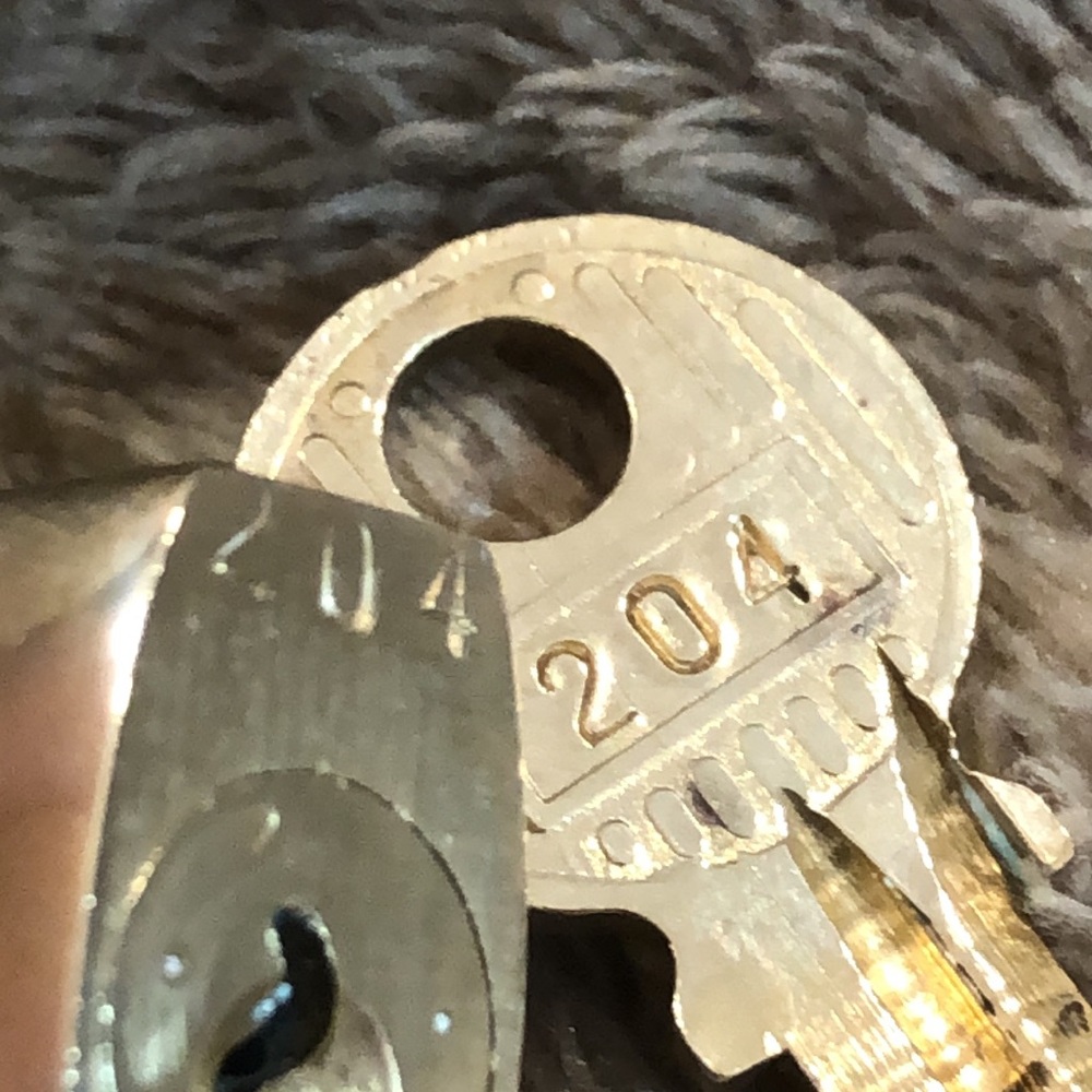 Vintage LV Louis Vuitton Padlock Lock & Key 204 - Picture 11 of 12